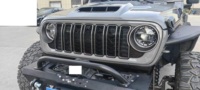 Accessoires automobiles pour voitures, conversion de carrosserie, nouvelle calandre en plastique noir mat 2024 pour Wrangler JL JK