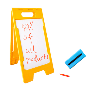 12 * 24英寸塑料框架湿地板标志注意标志新 - Product Image 3
