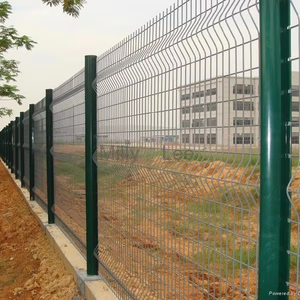 Bột tráng cong hàn dây lưới Bảng điều khiển vườn ranh giới Tường An ninh hàng rào kim loại dễ dàng lắp ráp - Product Image 2