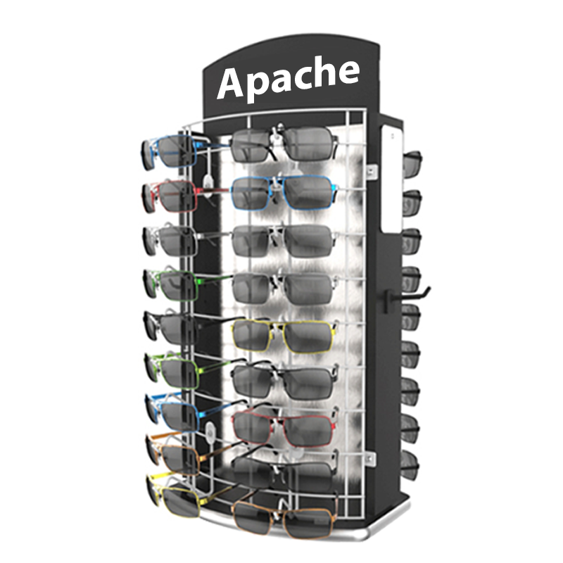 Customizable Metal & Mirror Eyewear Display Stands with Painted Finish Carton Packed Countertop Display Units for Store Use — view 4