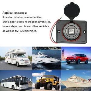 Chargeur USB double 4,8A pour train, tram, marine, DC 12-24V, port de charge USB pour siège de voiture, bus, montage sur panneau pour bateau, train, voiture, bus, tram - Product Image 6
