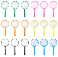 Magnifying Glass Kids Plastic Magnifier Hand Lens Mini Handheld Magnifying Lenses for Children Science Outdoor Observation