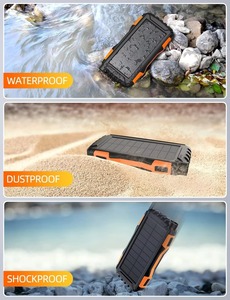 เครื่องชาร์จพกพา 42800mAh เครื่องชาร์จพลังงานแสงอาทิตย์ พาวเวอร์แบงค์ ความจุ 50000mah ชาร์จเร็ว แบตเตอรี่สำรองภายนอก 5V3.1A สำหรับการตั้งแคมป์ - Product Image 5