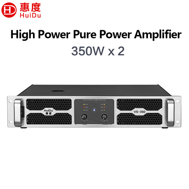 Professional Power Amplifier VS-350 Analog Class H 2 Channel 2*350W 8ohm 2*1050W 2ohm Toroidal Stage DJ Amplificador