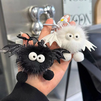 Xinhui Halloween Plush Bat Devil Bag Charm Keychain Toy Car Decoration Cartoon Style Festival Gift for Others