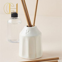 Diffuseur de parfum en roseau avec logo personnalisé en relief, flacon décoratif pour la maison de luxe C&H, avec bâtonnets et boîte