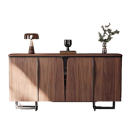 Table console de salon en bois de noyer moderne de luxe, buffet de grande capacité pour salle à manger, meuble de maison, hôtel