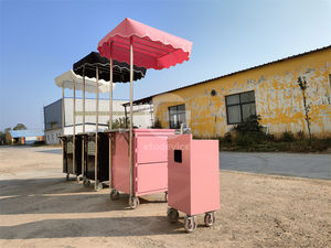 Chariot mobile de poussée de crème glacée de prix usine la meilleure vente avec le chariot de crème glacée de boîte plus fraîche - Product Image 2