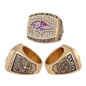 Aangepaste 2000 Nfl Baltimore <span class=keywords><strong>Ravens</strong></span> Kampioenschap Ringen Unisex Super Voetbal Kom Sieraden <span class=keywords><strong>Ring</strong></span> Voor Feest Geschenken - Product Image 1