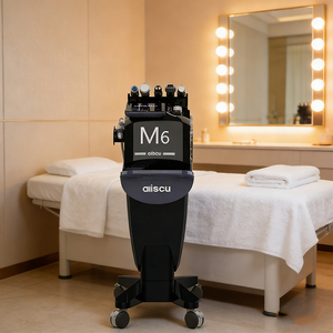 Appareil de microdermabrasion à jet d'oxygène pour soins de la peau M6 en noir, écran tactile, hydratation de la peau - Product Image 6