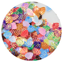 Lentejuelas Iridiscentes Multitono en Forma de Concha Marina de 6*8MM, Lentejuelas de Concha Marina, Confeti Iridiscente, Lentejuelas de Sirena con Recubrimiento AB