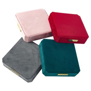 Caja de joyería octogonal de terciopelo de alta gama personalizada con perlas, caja de regalo redonda con forma de corazón para mamá, caja de embalaje para el Día de la Madre. - Product Image 2