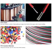 Connecteur de câble d'extension électrique 22AWG à 2, 3, 4, 5 ou 6 broches pour bande LED 5050 2835 COB RGB RGBW RGBWW RGBCCT