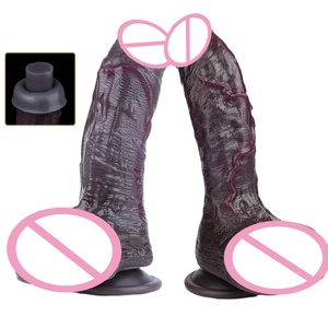 Dildo Negro Curvo de Doble Capa con Venas, Realista, para Mayor Placer del Punto G y Vaginal, Juguete Sexual para Parejas, Tendencia 2026 - Product Image 1