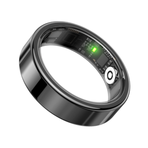 Anneau intelligent AMOLED en alliage SR09, fréquence cardiaque, oxygène sanguin, suivi du sommeil, bord fin et étroit, contrôle par application, charge magnétique, IP68 - Product Image 1