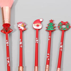 Face Makeup Brush Set Metal Handle Synthetic Hair Concealer Fan Eyeliner Compatible Custom <b>Gift</b> <b>Box</b> Professional Brushes - Product Image 5