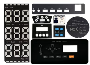 Autocollant personnalisé en sérigraphie pour surface de PC, panneau de commande en PVC acrylique, panneau de touches à membrane en PET en relief - Product Image 2