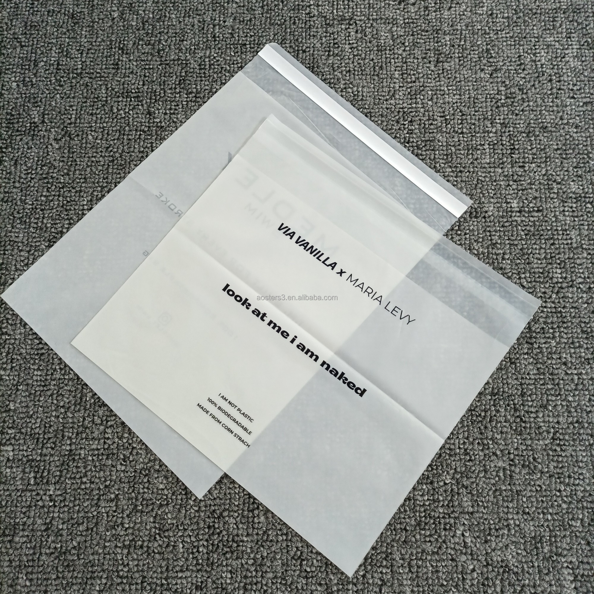 Кукурузный крахмал экологически чистый переработанный почтовый пакет на заказ, почтовый пакет для одежды
