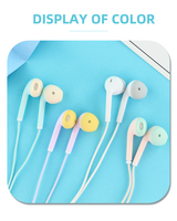KIKI-376 Macron Écouteurs filaires mignons avec prise jack 3,5 mm, casque avec microphone pour iPhone, pour Apple 5 6 Android MP3 MP4