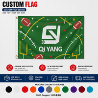 Drapeau publicitaire personnalisé 3x5 pieds, impression numérique par sublimation, n'importe quel design, logo, promotion extérieure, publicité d'équipe