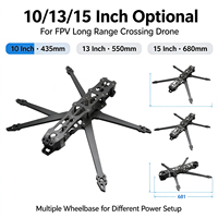 Kit de châssis de quadricoptère en fibre de carbone GK V3 FPV, empattement 550 mm/680 mm, châssis de drone longue portée pour course FPV