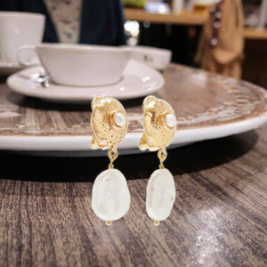 Pendientes de Diseño Colgante de Moda <span class=keywords><strong>Poliva</strong></span> Chapados en Oro de 18K, Pendientes Colgantes - Product Image 4