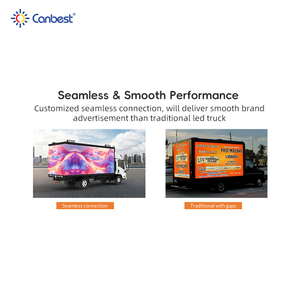 Canbest al aire libre Digital móvil publicidad camión caja Led pantalla <span class=keywords><strong>3</strong></span> lado camión montado cartelera señal Rgb Panel para cine - Product Image 5