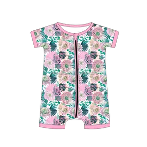 Summer Style Kids Pajamas Jumpsuit Custom Design Baby Wear Factory Price Bamboo Clothes