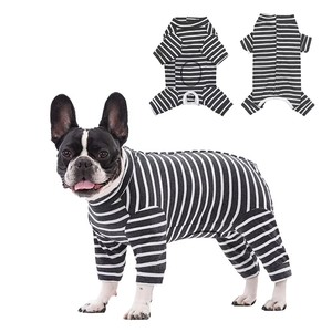 Nueva Ropa de Diseño para Perros, Venta Caliente, Trajes de Perro a Rayas de Moda, Pijamas para Perros de Cuatro Patas, Trajes de Recuperación Quirúrgica para Perros Machos y Hembras - Product Image 1
