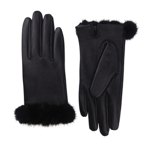 Dames De <span class=keywords><strong>Luxe</strong></span> <span class=keywords><strong>Hiver</strong></span> Chaud Gants En Cuir Femmes Gants - Product Image 2