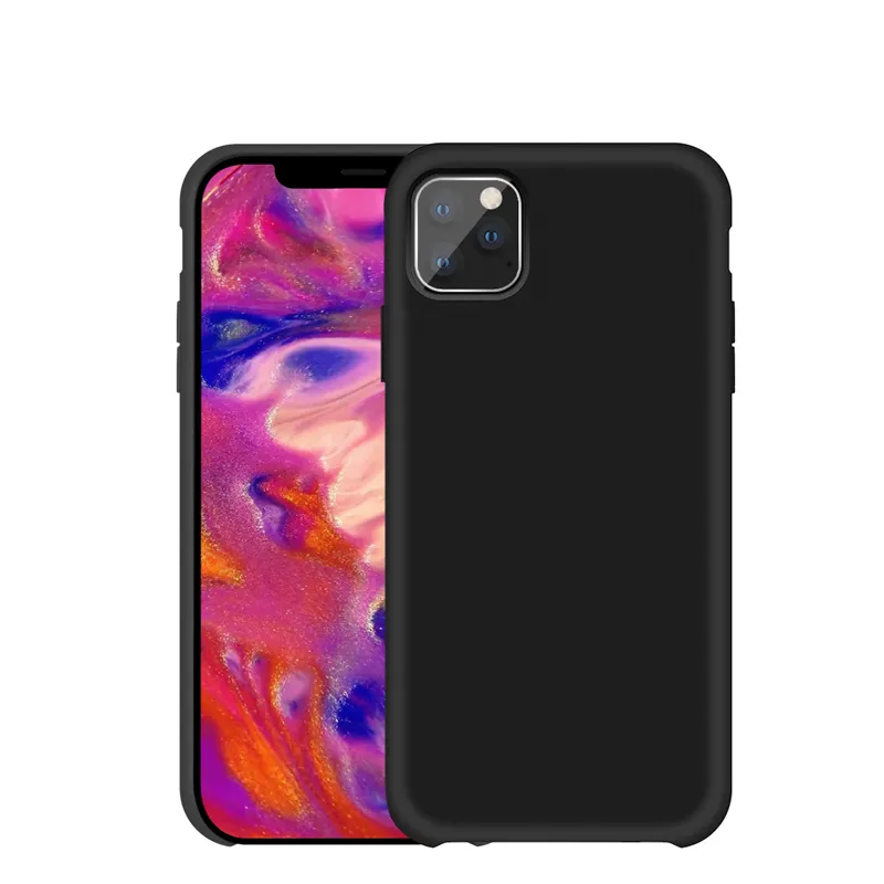 High Quality Custom Back Cover Liquid Silicone Mobile Phone Case With Logo For Iphone 11 Pro Max X Xs Xr 8 7 Plus 6