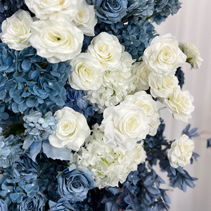 Azure Exquisita fila <span class=keywords><strong>de</strong></span> arco <span class=keywords><strong>de</strong></span> flores artificiales Hortensia rosa <span class=keywords><strong>de</strong></span> alta calidad para Decoración <span class=keywords><strong>de</strong></span> cumpleaños Guía <span class=keywords><strong>de</strong></span> camino <span class=keywords><strong>de</strong></span> boda animadora - Product Image 5