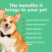 OEM 15-en-1 Multivitamines à croquer pour chiens, Alimentation pour animaux de compagnie, Probiotiques à base de plantes, Supplément à croquer pour la santé intestinale, les soins de la peau et la santé cardiaque