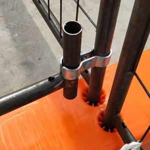 Sıcak daldırma 100mm galvanizli çelik geçici çit kelepçeleri su geçirmez açık kapı ve tel kelepçeleri kaplı çerçeve - Product Image 4