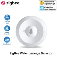 Zigbee Su Sensörü Taşma Kaçağı Dedektörü Uygulaması Mutfak/Banyo için Uzaktan İzleme Desteği Ev Asistanı Zigbee2mqtt