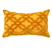 Housses de coussin en chenille jaune de haute qualité motif géométrique Boho taies d'oreiller tuftées marocaines