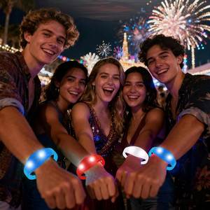 Novelties 2026 New Design Led Bracelets with 7colors Light Flashing Follow Music Concert Led Wristbands - Product Image 6