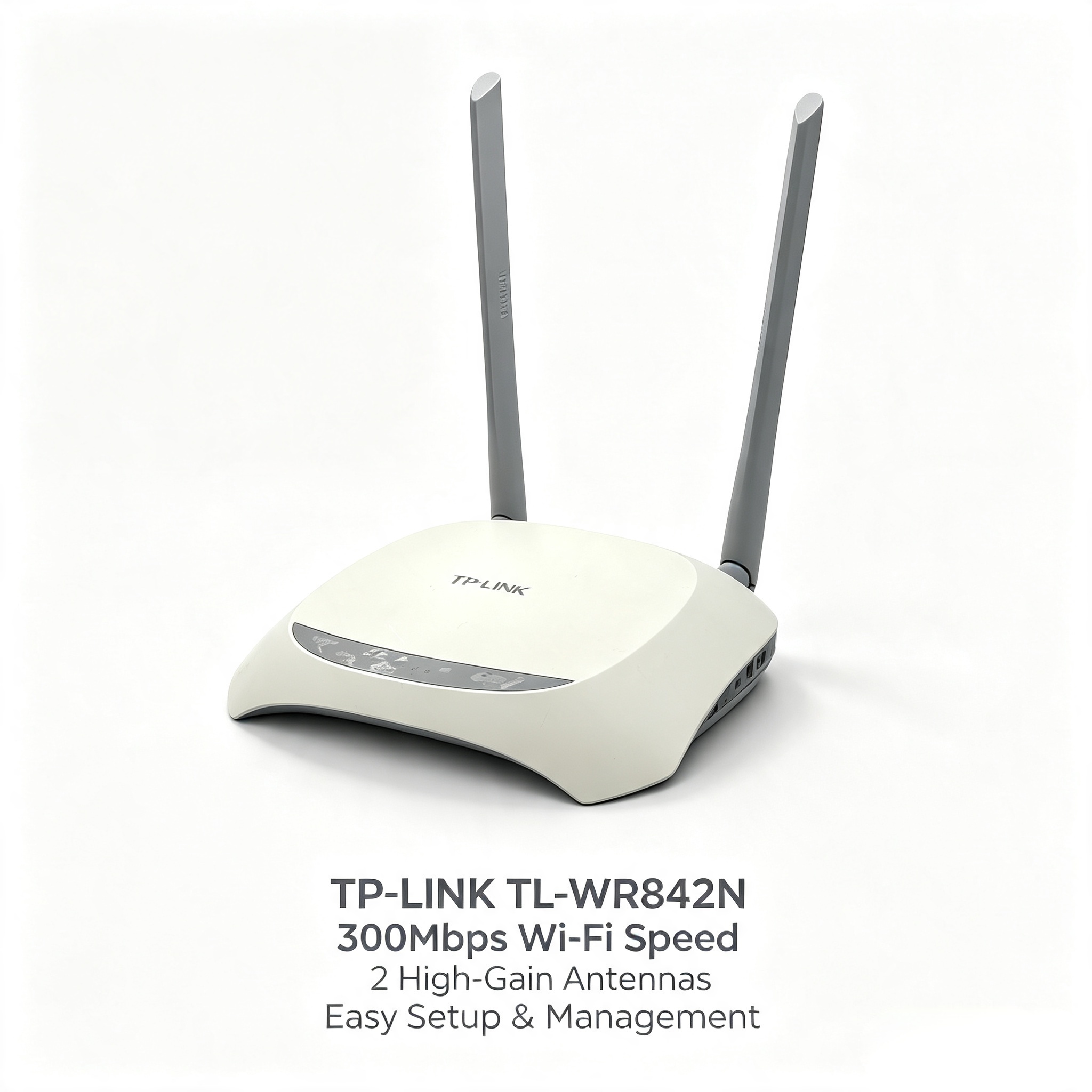 TP-Link TL-WR842N 300Mbps Wireless N 2.4GHz High Speed Long Range WiFi Router with 4 RJ45 LAN Ports Easy Setup Residential