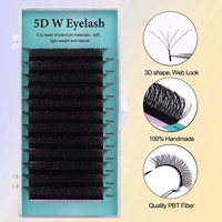 Y Shape 5D 0.07 D Curl Noir Mat Faux Vison Extensions de Cils Individuels Extension de Cils Plateau Cils