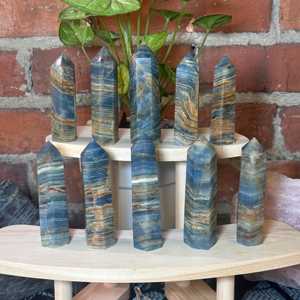 Offre Spéciale – <span class=keywords><strong>Tour</strong></span> en Cristal <span class=keywords><strong>de</strong></span> Lapis Lazuli Naturel, Pointe Obélisque en Pierre Précieuse Bleu Profond, Baguette pour Chakra <span class=keywords><strong>de</strong></span> <span class=keywords><strong>la</strong></span> Gorge - Product Image 4