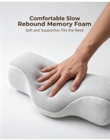 Oreiller ergonomique en mousse à mémoire de forme personnalisée, soulage la pression pendant le sommeil, oreiller orthopédique pour dormeurs sur le côté, le dos et le ventre, amovible