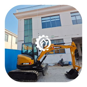 Miniexcavadora hidráulica SANY SY35U usada, equipo compacto de construcción para movimiento de tierras, para trabajos municipales y de paisajismo. - Product Image 1