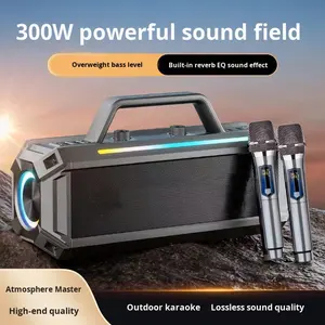 Maison à volume élevé pour haut-parleur Bluetooth pour karaoké extérieur Audio carré qualité de <span class=keywords><strong>danse</strong></span> 10W Subwoofer RGB LED batterie d'éclairage - Product Image 2