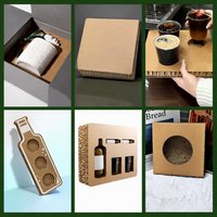 Boîte cadeau personnalisée en carton alvéolé, emballage de bouteille de vin à couvercle rabattable, artisanat en céramique, boîte d'emballage pour gobelet à eau