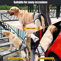 Harnais de levage pour chien pour grands chiens Élingue de jambe arrière de chien réglable et rembourrée pour les anciennes blessures articulaires handicapées Support de jambe arrière pour animaux de compagnie