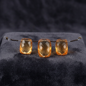 Natural Yellow <b>Citrine</b> Gemstones 7x5mm Cushion Drill Cut Loose Gems Third Party Certified Gopika Fine Jewelry Wholesale Lot - Product Image 3