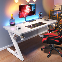 Ensemble de bureau et chaise d'ordinateur en fibre de carbone moderne pour la maison ou le bureau pour les jeux et les sports électroniques avec cadre en métal