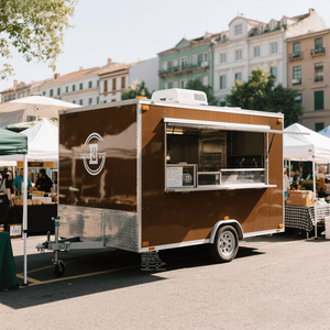 รถขายอาหารอเนกประสงค์แบบกำหนดเองได้ รถขายกาแฟกลางแจ้ง รถขายฮอทดอก รถขายขนม รถขายพิซซ่า รถขายทาโก้ รถพ่วงขายอาหาร - Product Image 1