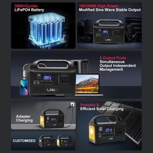 Système d'énergie solaire certifié ultra-portable, système de stockage d'énergie Lifepo4 150w 300w portable - Product Image 3