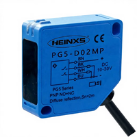 Sensor Fotoelektrik Refleksi Difus Jarak Jauh HEINXS PG5-D02MR dengan Output Relay 12-230V AC/DC Waktu Respons <5ms